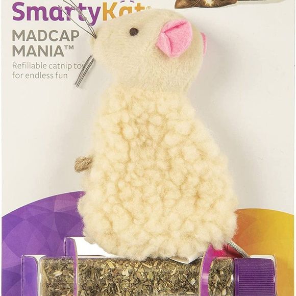SmartyKat Madcap Mania Refillable Plush Catnip Cat Toy, Includes Catnip Tube - Picture 5 of 6